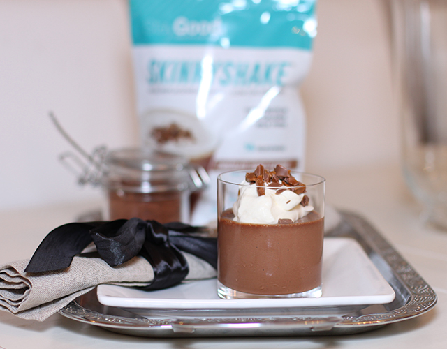 Recept Pannacotta med Proteinpulver och Daimcrunch